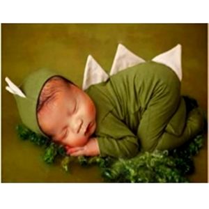 🦖 Dinosaur Knit Newborn Outfit 🦖 🎃 Halloween or Photography Set 📸